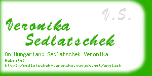 veronika sedlatschek business card